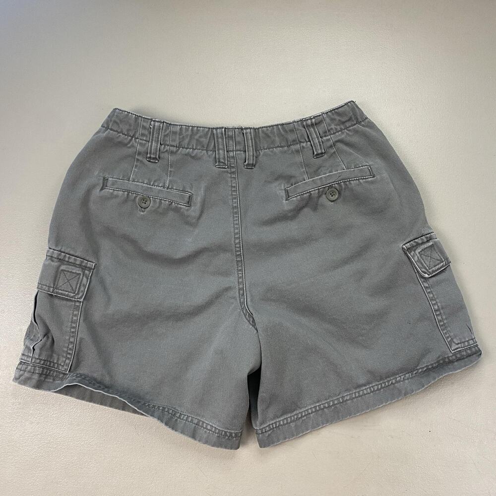 Vintage American Eagle Cargo Shorts Womens 4 Gray Canvas 90s Y2K Grunge 27x6 - Picture 2 of 14